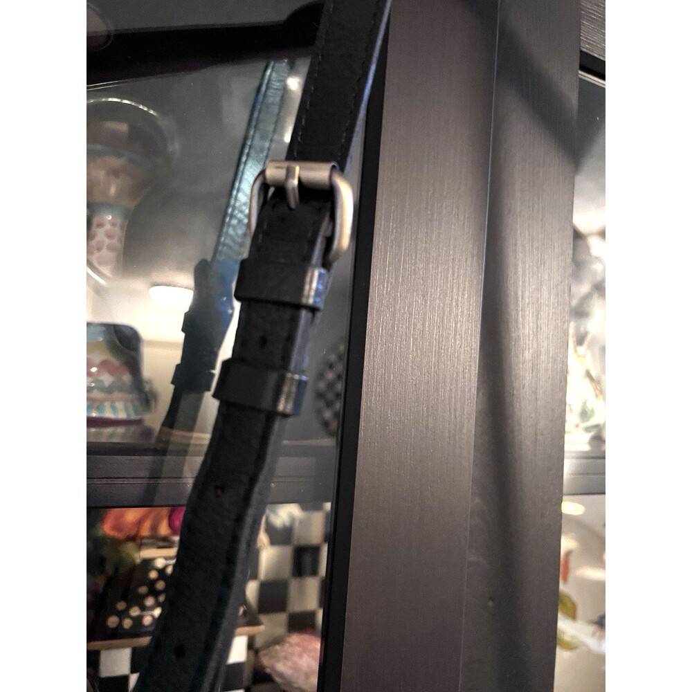 Patricia Nash Angelin BLACK Leather Satchel purse Matching Scarf  EMBROIDERED! - Picture 5 of 16